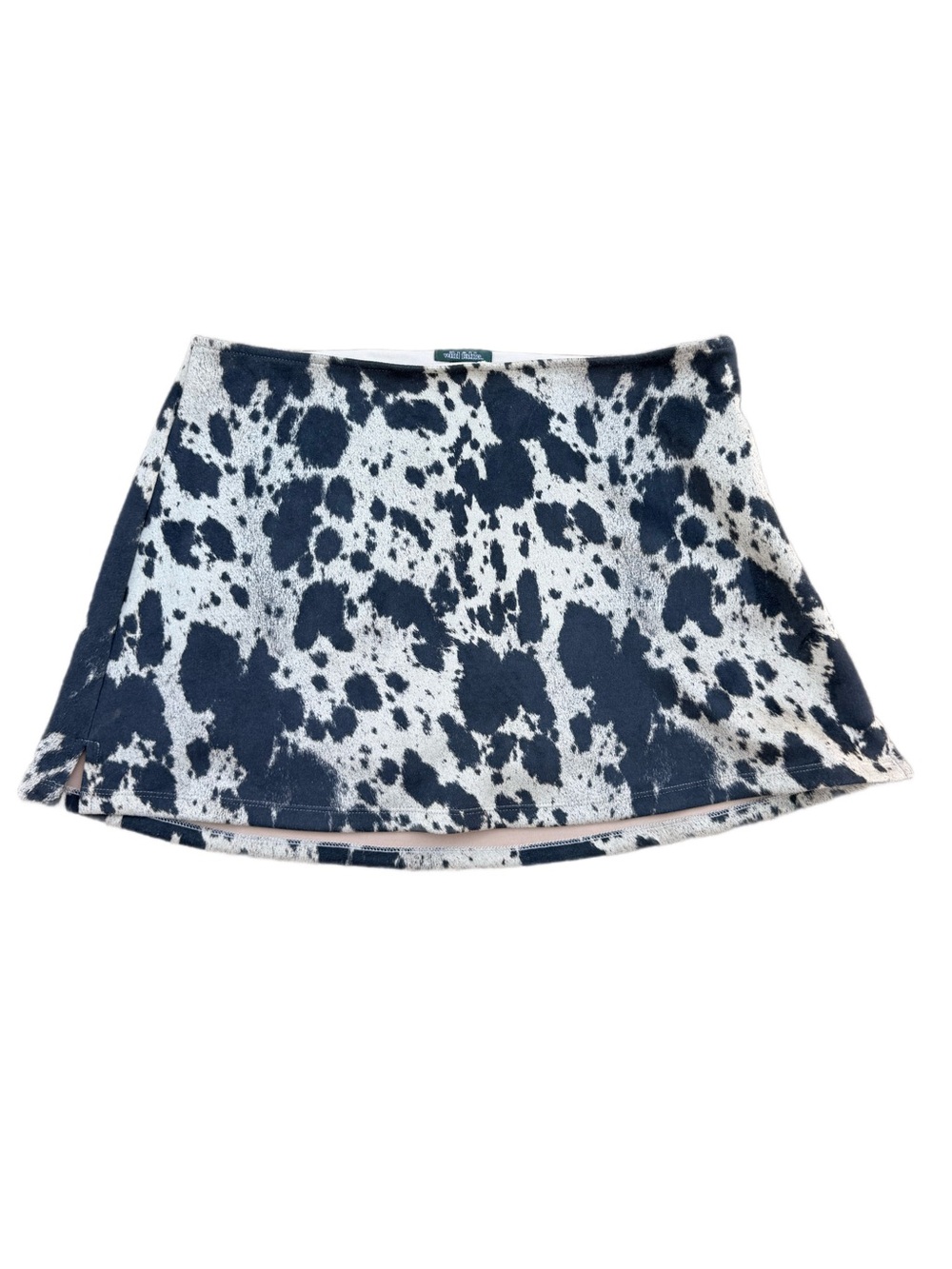 wild fable Navy and White Cow Print Mini Skort